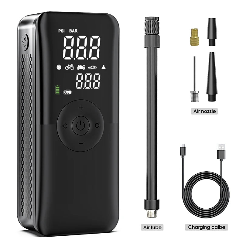 3 - in - 1 Rechargeable Air Pump Tire Inflator